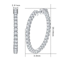 Moissanite Hoop Earrings
