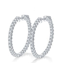 Moissanite Hoop Earrings