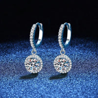 Delicate Halo Drop Earrings