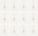 Gold-Finish A–Z Letter Pendant Necklace