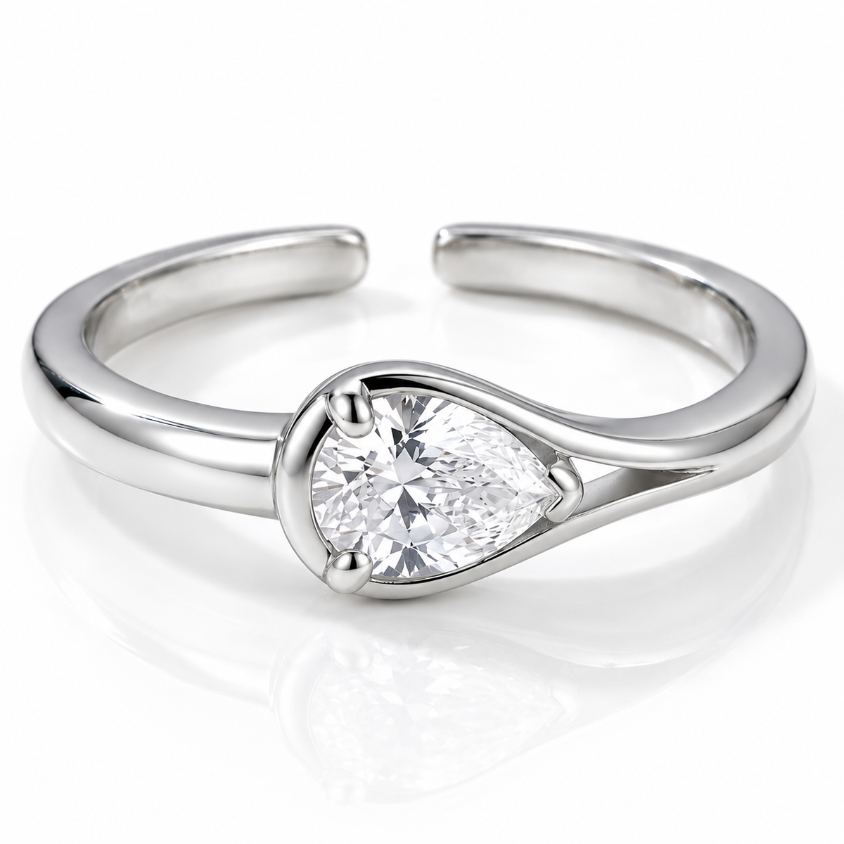 Halo Drop Ring — Light in Perfect Balance