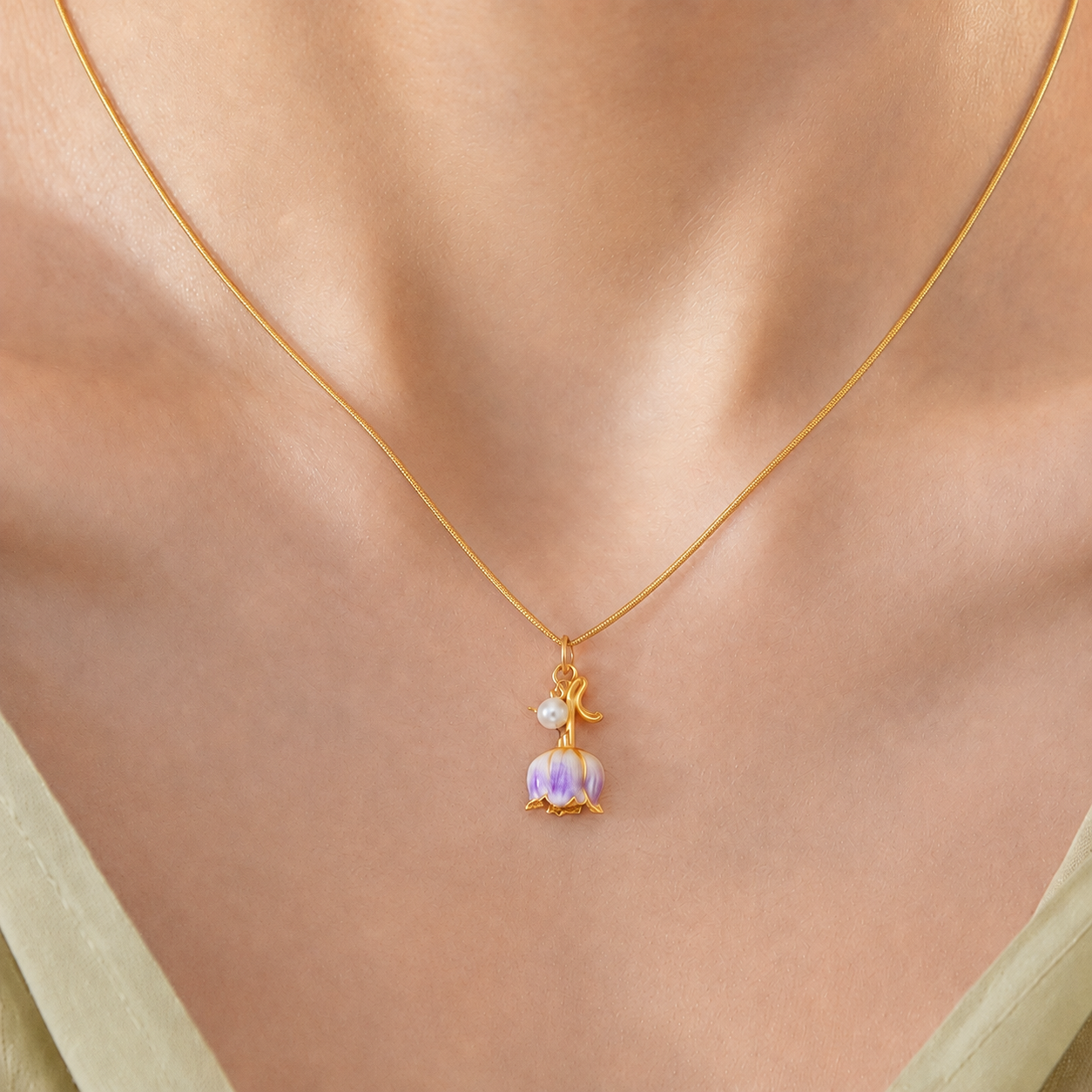 Bloom Necklace — A Flower Awakening to the Light