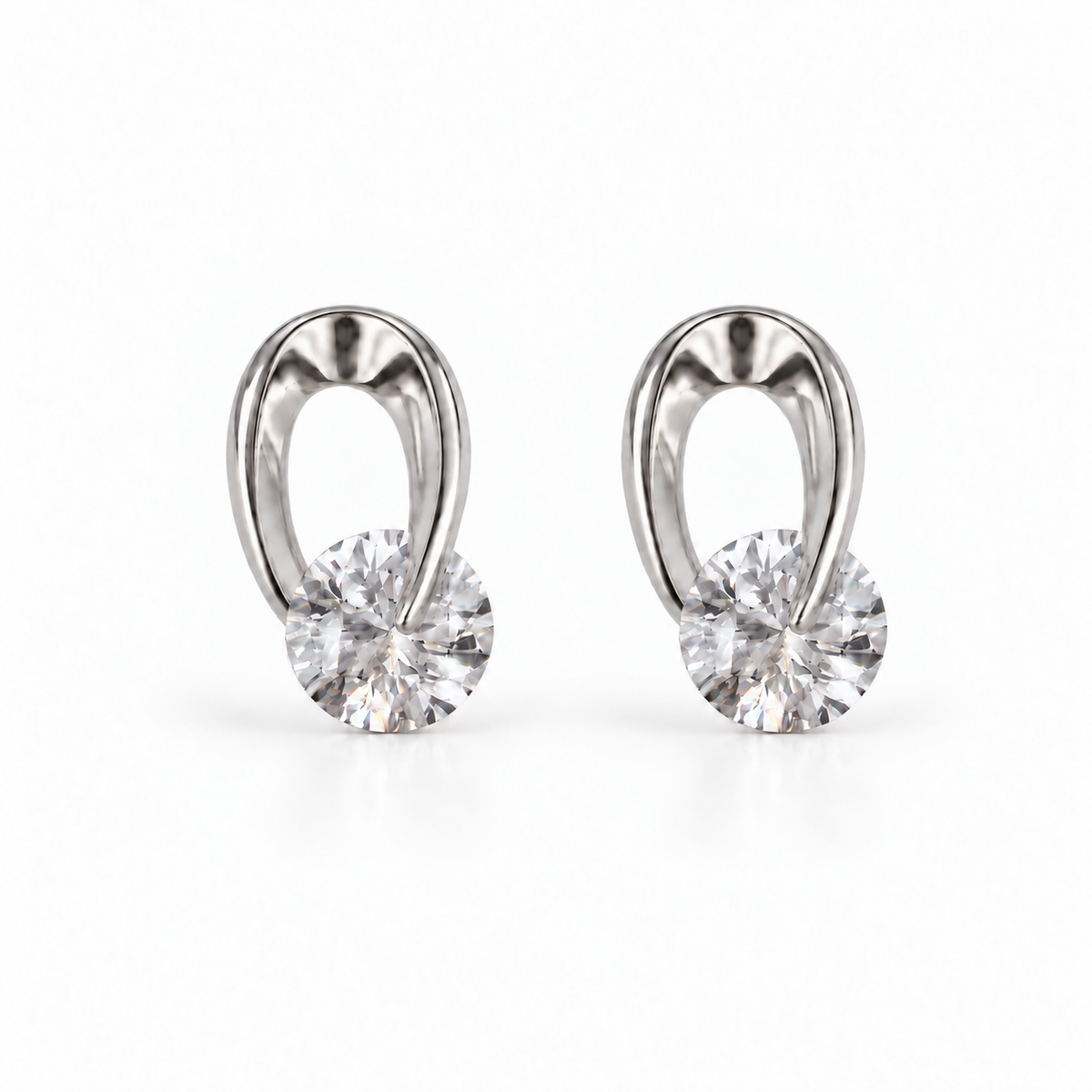 Volute Earrings — A Curve Around the Light