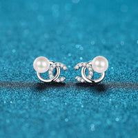 Pearl & Moissanite Earrings