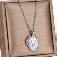 Deep Ocean Initial Necklace