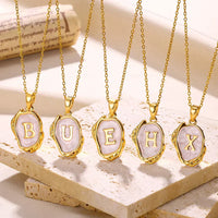 Deep Ocean Initial Necklace