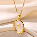 Deep Ocean Initial Necklace
