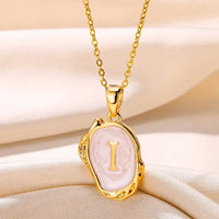 Deep Ocean Initial Necklace