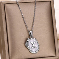 Deep Ocean Initial Necklace