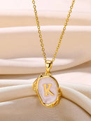 Deep Ocean Initial Necklace