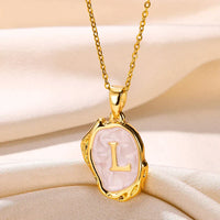 Deep Ocean Initial Necklace