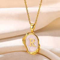 Deep Ocean Initial Necklace