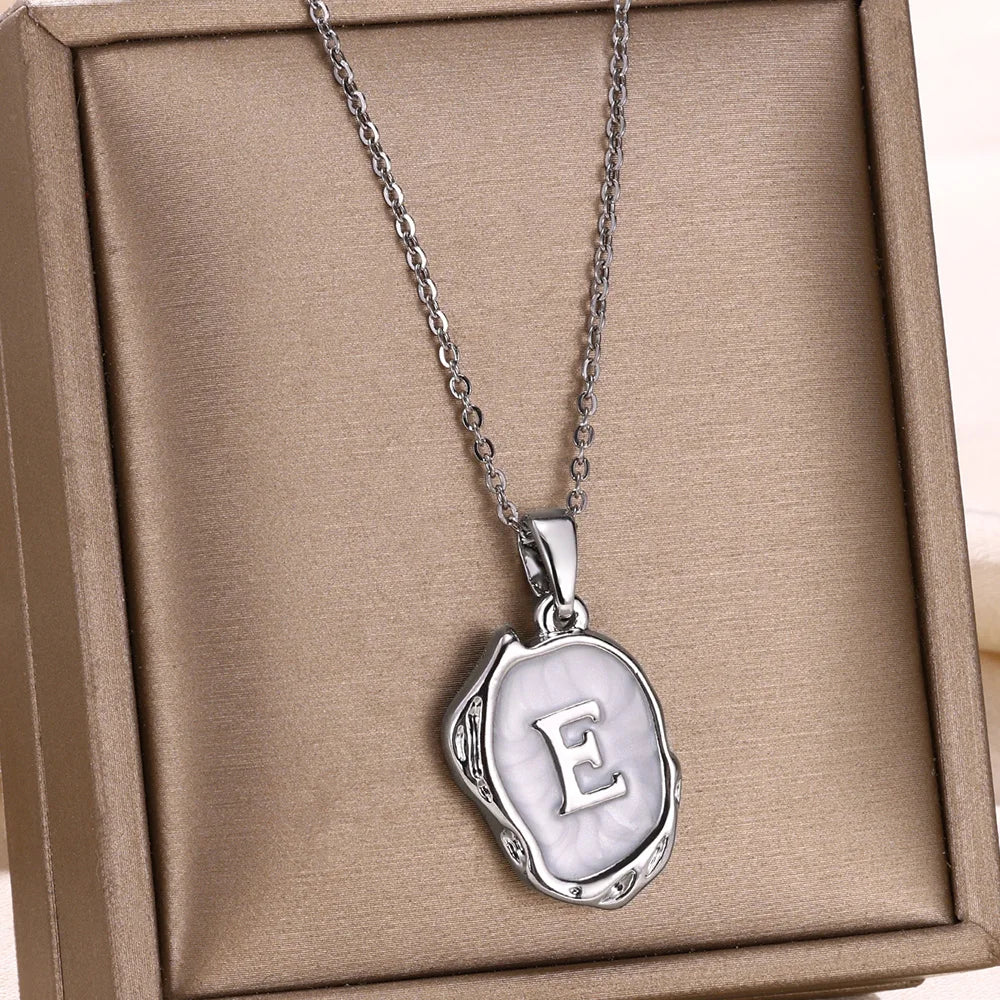 Deep Ocean Initial Necklace