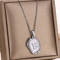 Deep Ocean Initial Necklace