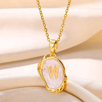 Deep Ocean Initial Necklace