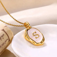 Deep Ocean Initial Necklace