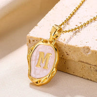 Deep Ocean Initial Necklace