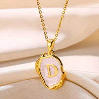 Deep Ocean Initial Necklace