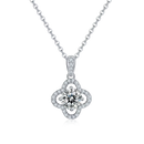 Moissanite and Ruby Necklace