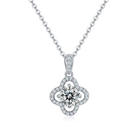 Moissanite and Ruby Necklace