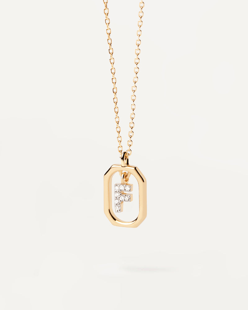 Gold-Finish A–Z Letter Pendant Necklace
