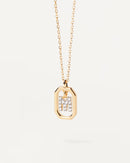 Gold-Finish A–Z Letter Pendant Necklace