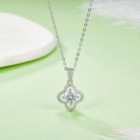Moissanite and Ruby Necklace