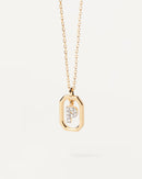Gold-Finish A–Z Letter Pendant Necklace