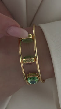 Duality Cuff Bangle — Two Sparkles, One Essence