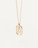 Gold-Finish A–Z Letter Pendant Necklace